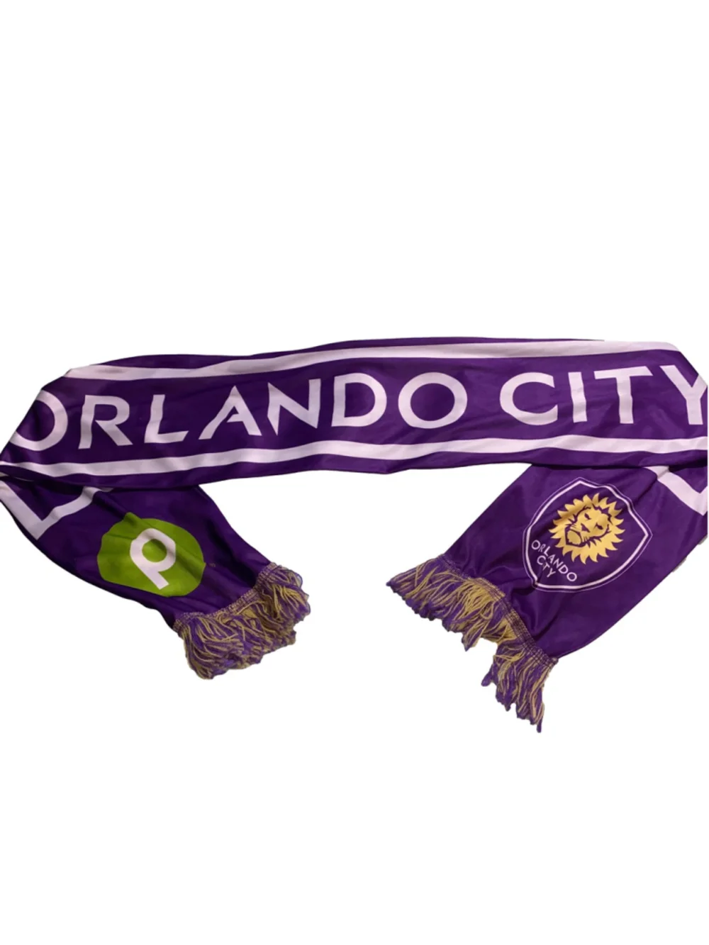 Orlando City Soccer Lightweight Scarf One Size Purple Gold